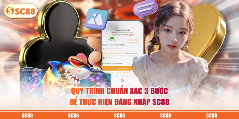 Đăng Nhập SC88 - Tiến Hành Ngay Chi Tiết 3 Bước Dễ Dàng 2 Quy trình chuẩn xác 3 bước để thực hiện đăng nhập SC88