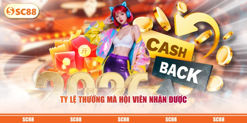 Khuyến Mãi Hoàn Trả Tức Thì Không Giới Hạn Tại SC88 3 Tỷ lệ thưởng mà hội viên nhận được